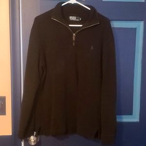 Mens Black Polo Sweater